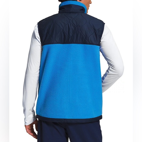The North Face Royal Arch Fleece Vest in Supersonic Blue/ Summit Navy - Picture 2 of 6